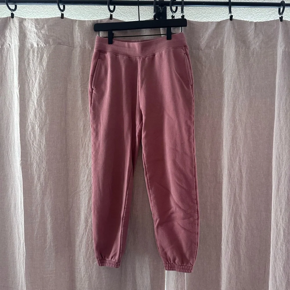 Girlfriend Collective Classic Joggers - Mauve - Size S - Picture 2 of 4